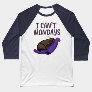 Degu - I can't mondays Baseball T-Shirt